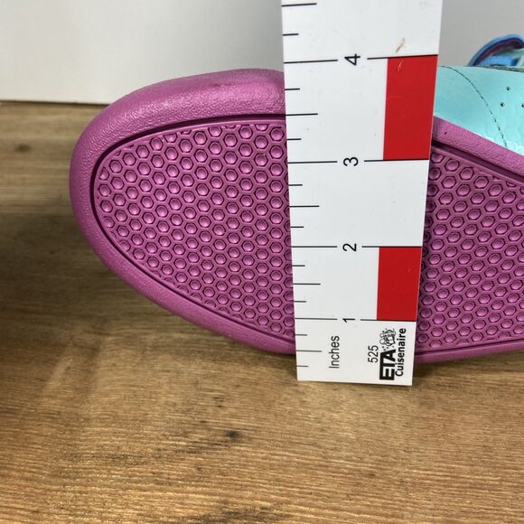 Reebok Girls HI Classic Blue Beam Ultraberry M46776 Sneakers Size 6 Retro Style - Picture 14 of 15